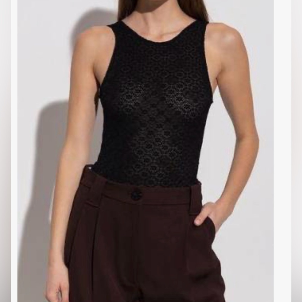 Ganni‎ Floral-lace Bodysuit -new